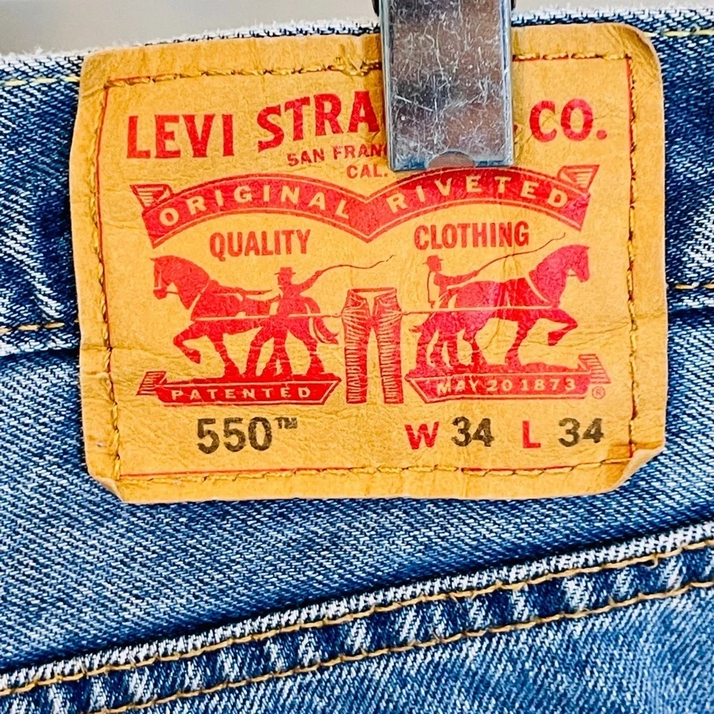 Levi's Men's Cotton 550 Relaxed Fit Denim Jeans 34 x 34 EUC Vintage